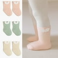 thumbnail image 6 of LYMAYTER 1 Pair ‌‌‌Child Toddler Solid Color Socks Thin for 0-5Y Girls Boys Baby Unisex Indoor Play, 6 of 8