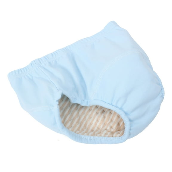 Pretyzoom Adult Cloth Diapers Underwear -Blue for Elderly M