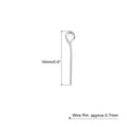 thumbnail image 2 of 200Pcs Eye Pins Jewelry Findings Eye Pins 16mm Iron Eye Pins for Jewelry Making 21 Gauge Silver, 2 of 6