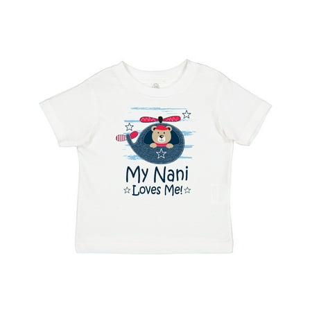 

Inktastic My Nani Loves Me Grandson Bear Boys Baby T-Shirt