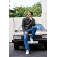 thumbnail image 6 of COOFANDY Mens Mock Turtleneck Sweater Knit Fashion Long Sleeves Sweatshirt Top, 6 of 20