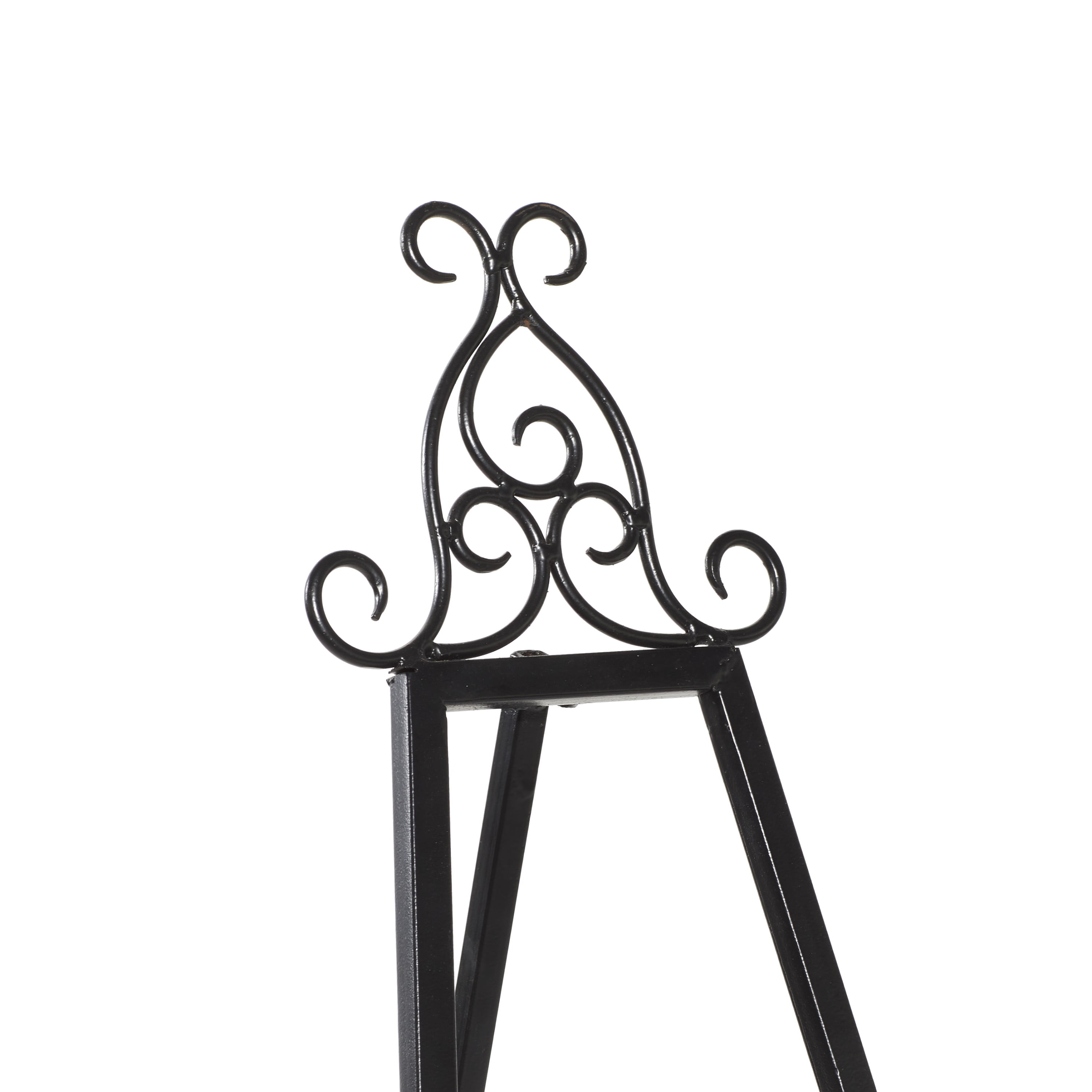  MinWadil Classic Black Easel Stand, Metal Plate Stand