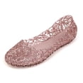 thumbnail image 3 of Seitruly Sandalias de playa para mujer, zapatos decorativos huecos, calzado de viaje, informal, transpirable, para adultos, brillante, plano, Carpetas de archivos 40 yardas, 3 of 6