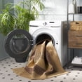 thumbnail image 3 of SAFAVIEH Braided Kent Geometric Machine Washable Reversible Area Rug, Beige/Brown, 5' x 5' Round, 3 of 11