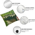 thumbnail image 4 of Throw Pillow Covers Green and Red Yellow Best Little Loud Dinosaur Roar Cute Cartoon Dino Kids Decor Pillow Cases Home Decorative Square Pillowcases, 4 of 5