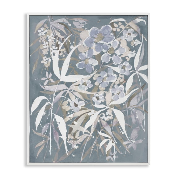 Stupell Industries Bohemian Modern Blossom Botanicals White Framed Giclee Art, 11 x 14, by Krinlox