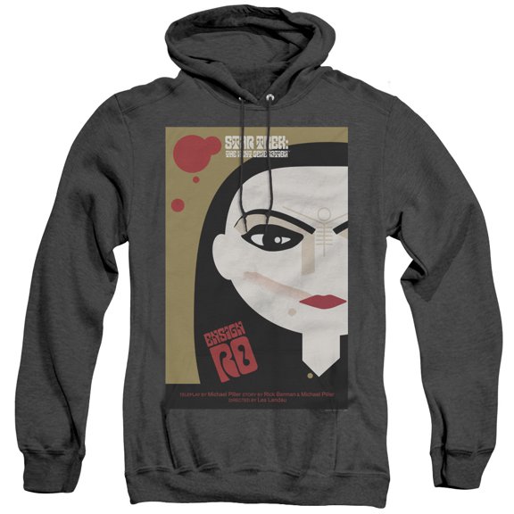 Star Trek Tng Season 5 Episode 3 Adult Heather Hoodie Sweatshirt Black