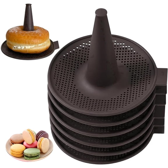 Donut Mold for Baking, Nonstick Stackable for Bagel Cake Donut Pans Sets Silicone 6 Pcs