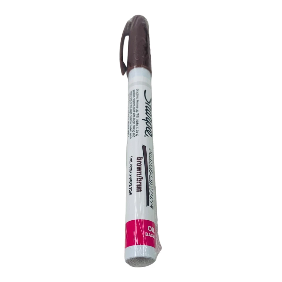 CIRCLE- 2 Markers Sharpie Paint Marker Fine Point Permanent Oil Based Brown