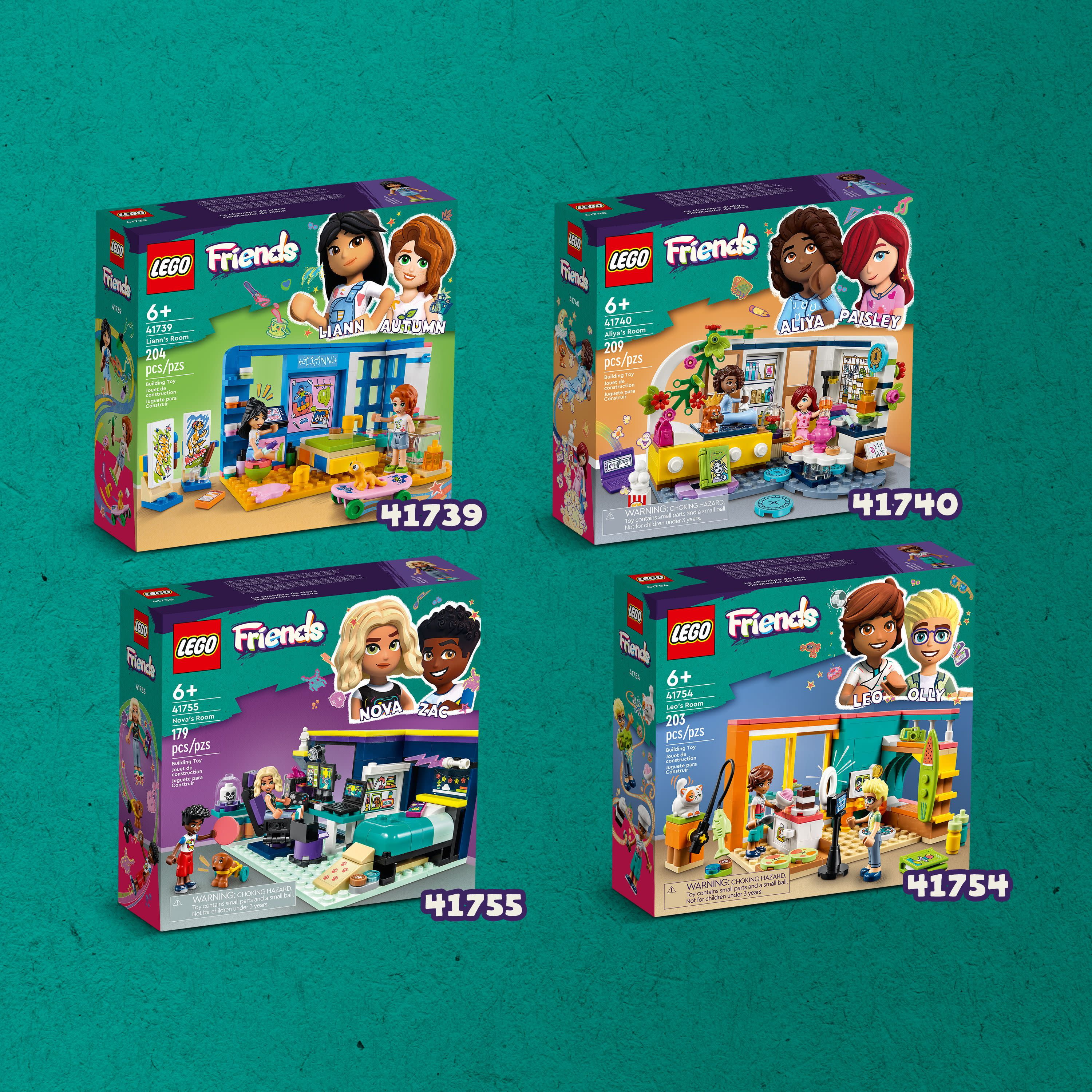 LEGO Friends 41755 La Chambre de Nova, Jouet sur Le Thème du Gaming, à  Collectionner avec la Mini-Poupée 2023 Zac et Chien Pickle, Idée Cadeau  Enfants