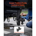 thumbnail image 5 of VEVOR Adjustable Trailer Hitch, Fit 2.5 Inch Receiver, Trailer Hitch Mount with 2 Inch & 2-5/16 Inch Balls, 21000 lbs GTW, 9 Inch Drop, Towing Ball Mounts for RVs, Off-Road Vehicles and Trucks, Black, 5 of 9