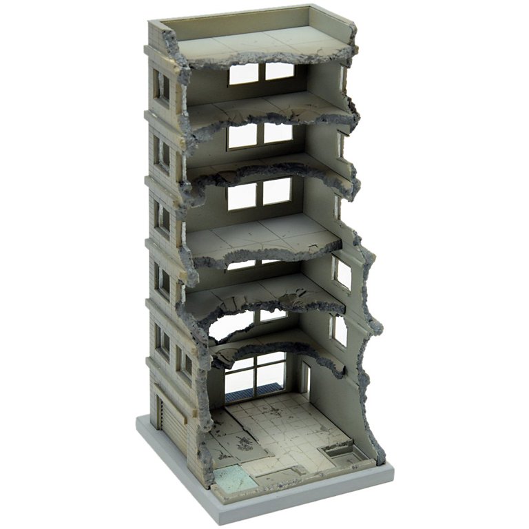 Tomytec N Scale 267584 Building 151 High Rise Under Demolition A