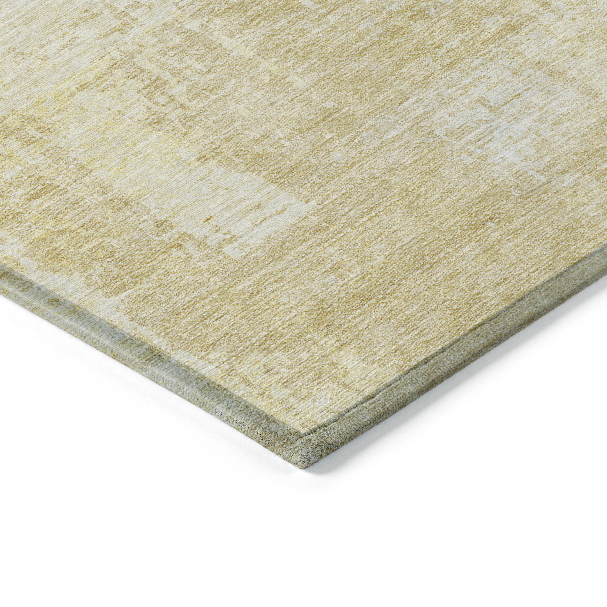 Addison Rugs Chantille Indoor/Outdoor Transitional Modern Gold Washable Rectangle Rug, 1'8" x 2'6"