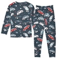 thumbnail image 2 of Dailycode Cotton Pajama Set Snug Fit Long Sleeve Top and Pants for 18M-8Y Colorful Cars and Stars, 2 of 7