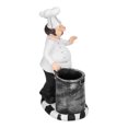 thumbnail image 4 of Statue de Chef, Statue de Chef en Forme de Chef Figurine de Chef Accessoires pour la Maison Construits pour les Professionnels, 4 of 14