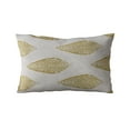 thumbnail image 5 of Plutus 20" x 20" Large Leafs Floral Luxury Throw Pillow in Green and Beige, 5 of 9