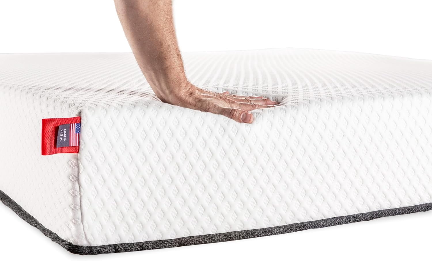 Twin - 8 Inch Mattress - 38x75, Aquasoft Memory Foam Mattress, Medium Firm, Breathable Diamond Soft Cover Fabric, Certified Only Safe Foams, Bed in a Box Mattress, hoggisleep - Made in USA
