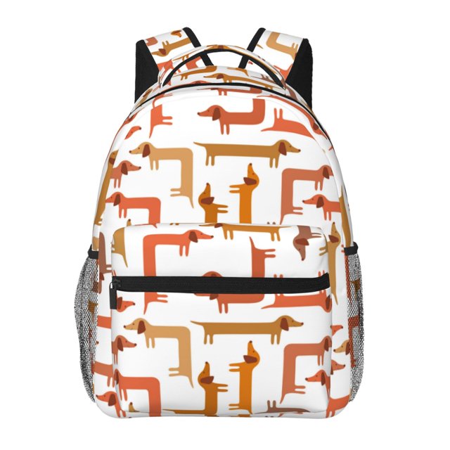 Balery Dachshund Dog Mochila Escolar Impresa, Mochila Ligera para Viajes Casual, Mochila Duradera y Cómoda Multifuncional, Mochila para Laptop-One Size
