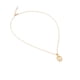 thumbnail image 1 of Collar Oval Cristo Tritono Ametrinaa con Zirconia Chapa de Oro 18k MPGD0017, 1 of 5