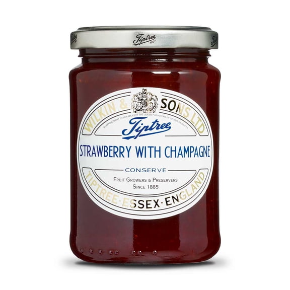 Tiptree Strawberry and Champagne Preserve, 12 Ounce Jar