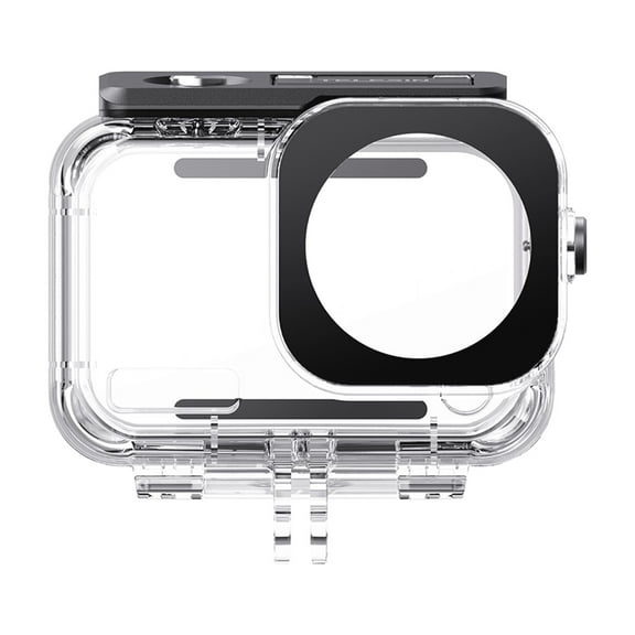 45M Waterproof Case for DJI Osmo Action 6 Camera , Transparent PC Protective Shell with Tempered Glass Lens