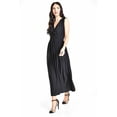 thumbnail image 1 of Vestido largo cintura smock Roman Fashion / Juvenil, 8801-SO (Negro) negro M, 1 of 5