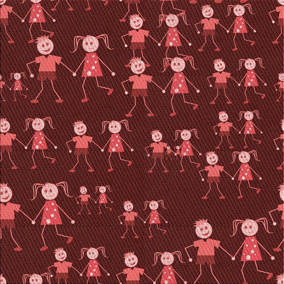 Ahgly Company Machine Washable Indoor Square Transitional Grapefruit Red Area Rugs, 7' Square