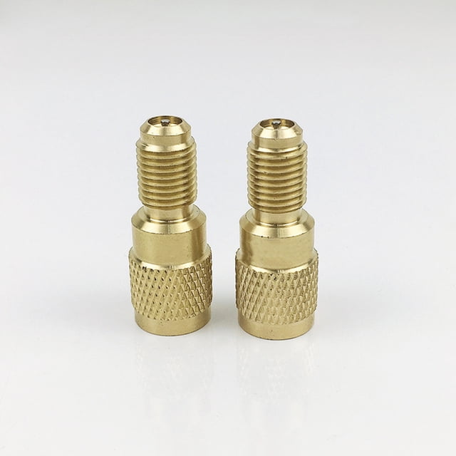 BeesClover 1 Paire de Tuyaux de Recharge de Gaz Réfrigérant R410a pour Climatiseur Adaptateur de Pompe à Vide Valve de Conversion Noyau de Valve Intégré R22 à 410