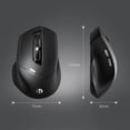 thumbnail image 2 of Inphic Wireless Mouse, Silent Rechargeable Bluetooth Mouse (Triple Mode: Bluetooth 5.0/4.0+2.4G), 2 of 5