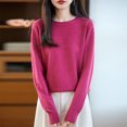 thumbnail image 2 of BLVB Sweaters for Women Lightweight Cozy Pullover Tops Long Sleeve Dressy Casual Shirts Crewneck Fashion Clothing Fall Outfits, 2 of 5
