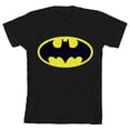 thumbnail image 4 of Batman Logo Toddler Toddler Boy's Black T-shirt-4T, 4 of 5