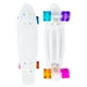 thumbnail image 2 of JS Roller Patineta penny board de 22 pulgadas para niños, adultos con llantas de goma y superficie antiderrapante white multicolor, 2 of 2