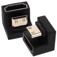 thumbnail image 1 of 2pcs Video Connector Right Angle Tv Coupler Video Extension Converter Adapter, 1 of 8