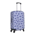 thumbnail image 6 of Cauagu Blue And White Flowers Print Travel Luggage Cover,Travel Dust-proof Suitcase Cover Softside Suitcase Protector for 18-32inch,Not Included Suitcase, 6 of 8