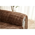 thumbnail image 4 of Zhuge Couch Cover Plush Sofa cushion Reclining Chair Cover for Living Room Sofa Easy Fit Washable Furniture Sofa Protector (Brown A,65.74*74.8inch), 4 of 4
