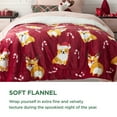 thumbnail image 6 of Cozy Comfort Soft and Warm Corgi Sherpa Blanket for Couch, Sofa, Bed - Winter Blanket Decoration Gift, 50"x60", 6 of 6