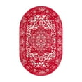 thumbnail image 2 of Unique Loom Richmond Collection Area Rug - Medallion (3' 3" x 5' 3" Oval Red/Ivory), 2 of 6