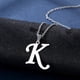 thumbnail image 4 of Fashion Letters A-Z Necklace for Women Men Stainless Steel High Quality English Alphabe Necklace A B C D E FGHIJKLMNOPQRSTUVWXYZ, 4 of 5