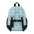 thumbnail image 3 of Game Controller Blue Pattern Backpack for School, Cute School Bag with Adjustable Shoulder Straps and Padded Back, 15"x11.42"x5.5", 3 of 5