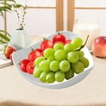 thumbnail image 3 of Plastic Fruit Plates, Household Snack Bowls for Living Room, Dry Fruit and Vegetable Basin, Stylish Centerpiece for Home Decor, 3 of 6