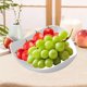 thumbnail image 1 of Plastic Fruit Plate | Modern Snack Tray for Melon, Candy, Vegetables | Sturdy Thick Plastic | Decorative Centerpiece | Color Options | 21x21x8.2cm | 1 Piece, 1 of 6