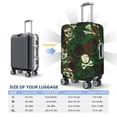 thumbnail image 4 of Fuzoiu Camouflage Skull Print Suitcase Cover,Washable Luggage Covers for Suitcase,Elastic Luggage Protector Cover,Scratch Resistant Travel Suitcase Covers-X-Large, 4 of 7