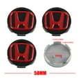 thumbnail image 1 of 4pcs 58MM/69MM Original Car Wheel Center Cap Hub Cover Badge Auto Accessorie For CITY CIVIC Mugen Type R Type S RR Insight LGG-BT-BKRD-58, 1 of 6