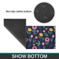 thumbnail image 6 of Pioneer Flower Floral Print Pattern Kitchen Rugs Sets Of 2, Anti Fatigue Non Slip Washable Floor Mats for Kitchen Sink Laundry, 17X30 Inch + 17X47 Inch, 6 of 6