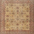 thumbnail image 1 of Ahgly Company Machine Washable Indoor Square Traditional Mahogany Brown Area Rugs, 6' Square, 1 of 7