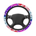 thumbnail image 4 of YFYANG Universal Elastic Color Abstract Watercolor Car Steering Wheel Cover, Non-Slip Sweat Absorbent, 4 of 8