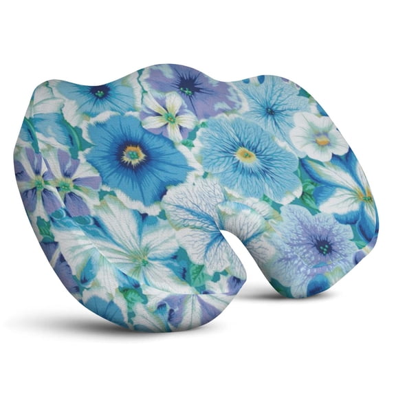 Premium Floral Pattern Memory Foam Seat Cushion Ergonomic Chair Pad for Office Chair, Car, Airplane & Bleachers Sciatica, Tailbone Hip & Back Pain Relief - Chair Cushion for Long Office Workers.