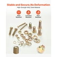 thumbnail image 3 of VEVOR 906 Pcs Bolts and Nuts Assortment Kit, Metric Machine Screws and Flat Washers, Alloy Steel M4/M5/M6/M8 Multiple Size, for Equipment Assembly, Vehicle Grade 8.8 Gold-Plated Galvanized, 3 of 9