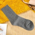 thumbnail image 4 of vnanda Adult Socks Women Fall Winter Socks Mid-tube Ankle Protection Thick Knitted High Elasticity Solid Color Soft Warm Anti-slip Sports Socks Soft Socks, 4 of 8