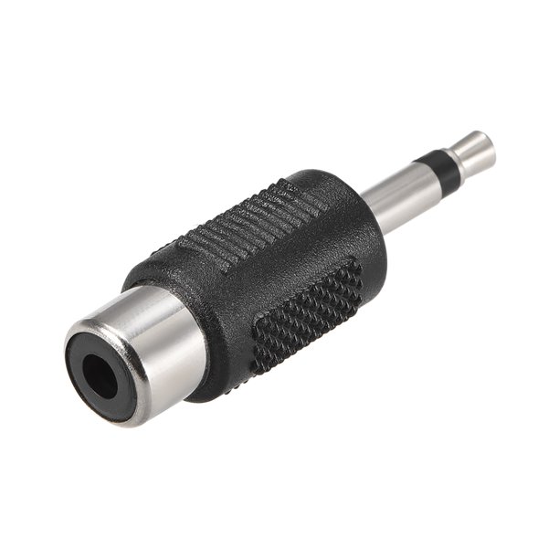 3.5mm Male Mono to RCA Female Stereo Connector Audio Video Adapter